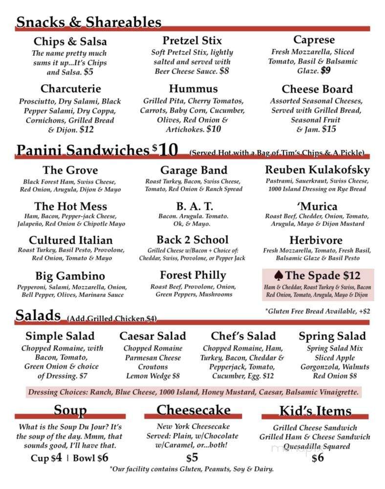 The Growler Garage - Forest Grove, OR menu_pic