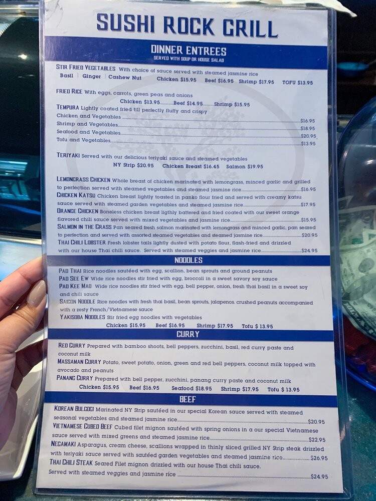 Sushi Rock Grille - St. Petersburg, FL menu_pic