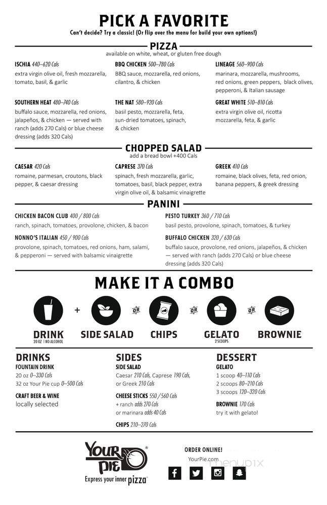 Your Pie - Cumming, GA menu_pic