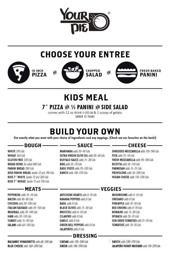 Your Pie - Cumming, GA menu_pic