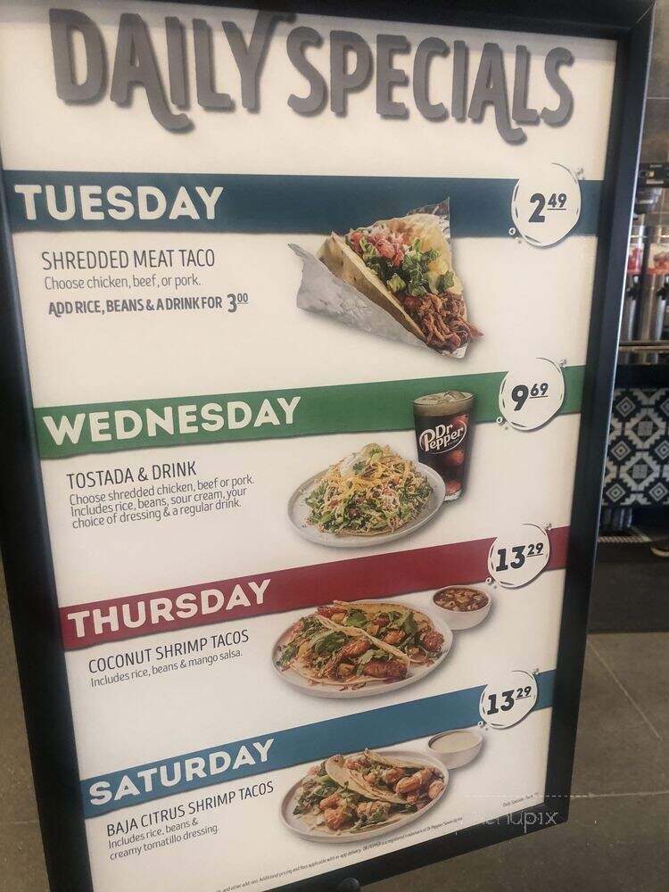 Cafe Rio - Las Vegas, NV menu_pic