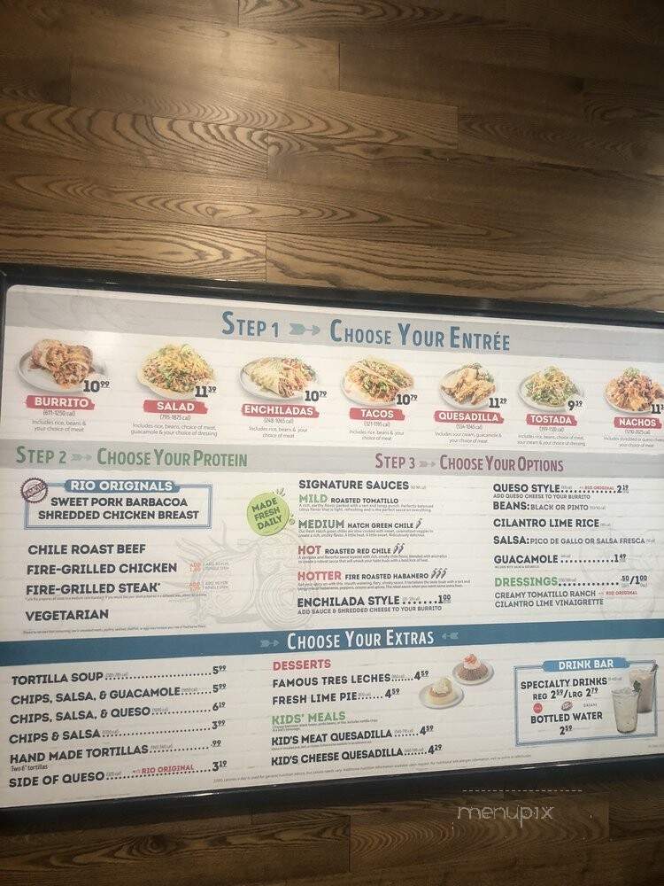 Cafe Rio - Las Vegas, NV menu_pic