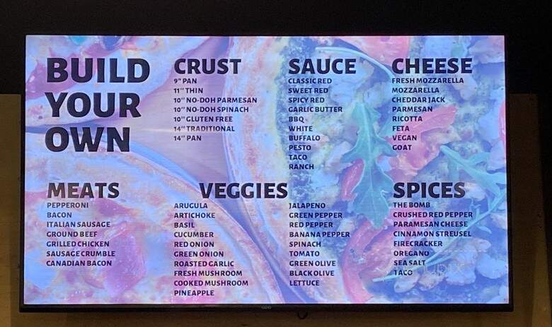 Rapid Fired Pizza - Universal City, TX menu_pic
