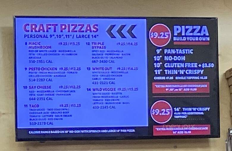 Rapid Fired Pizza - Universal City, TX menu_pic