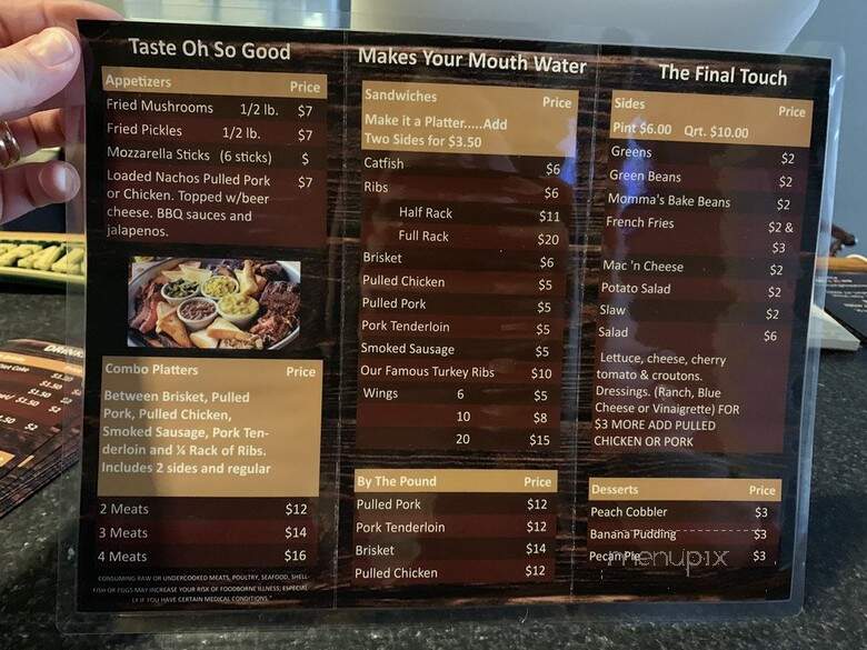 Trifecta BBQ - Frankfort, KY menu_pic