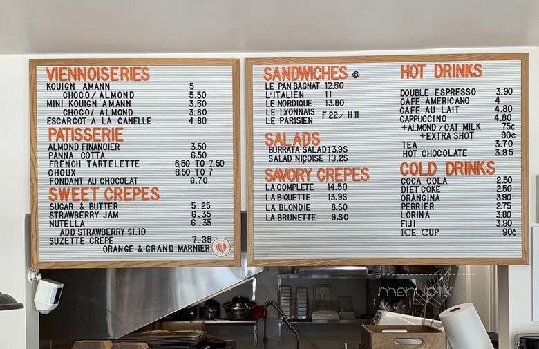 Le French Rooster - Burbank, CA menu_pic