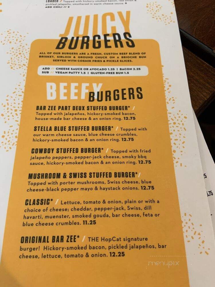 HopCat - Holland, MI menu_pic