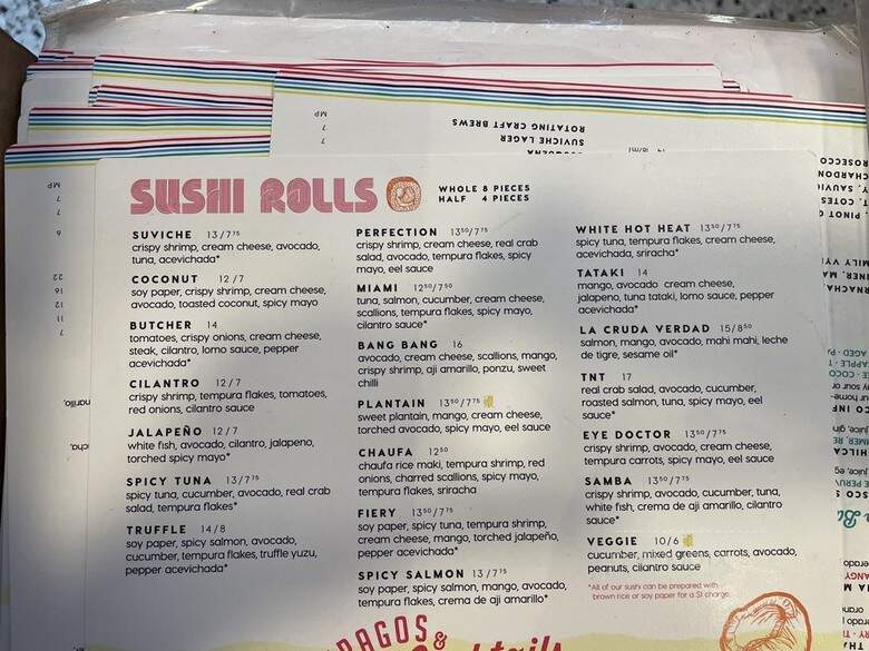 SuViche - Doral, FL menu_pic