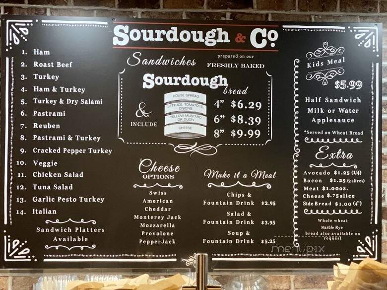 Sourdough and Co - Rancho Cordova, CA menu_pic