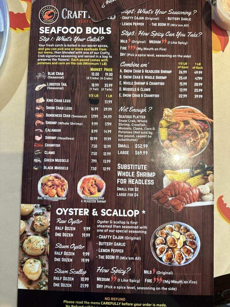 Crafty Crab - Jacksonville, FL menu_pic