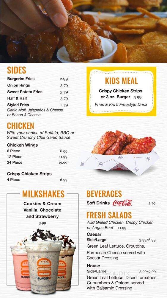 Burgerim - Richardson, TX menu_pic
