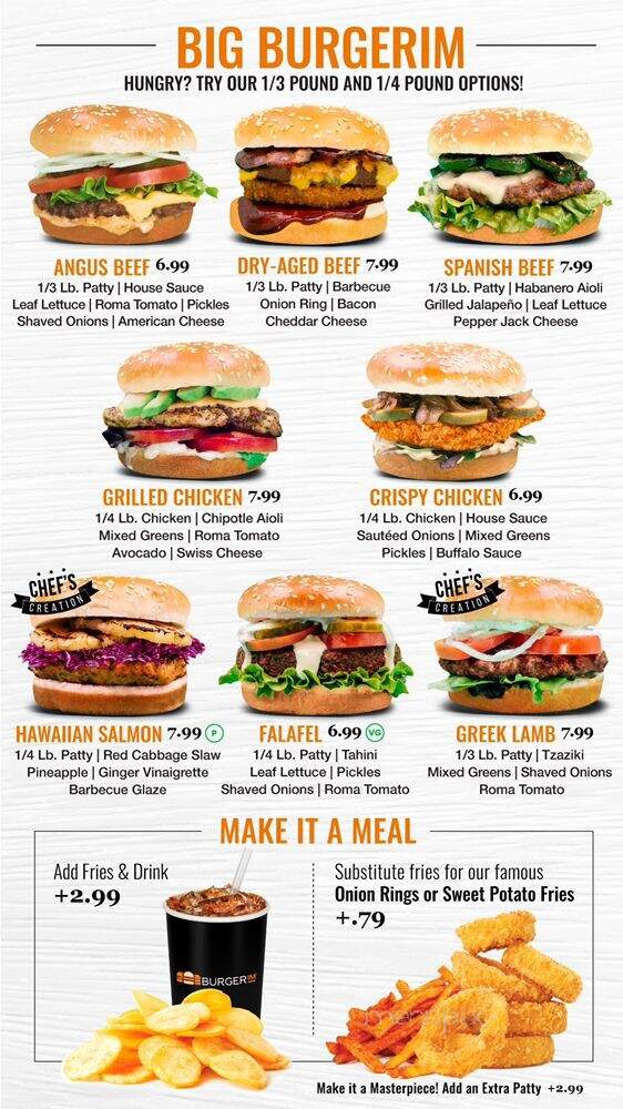 Burgerim - Richardson, TX menu_pic