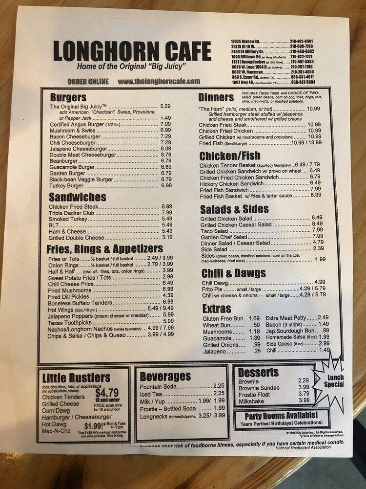 Longhorn Cafe - San Antonio, TX