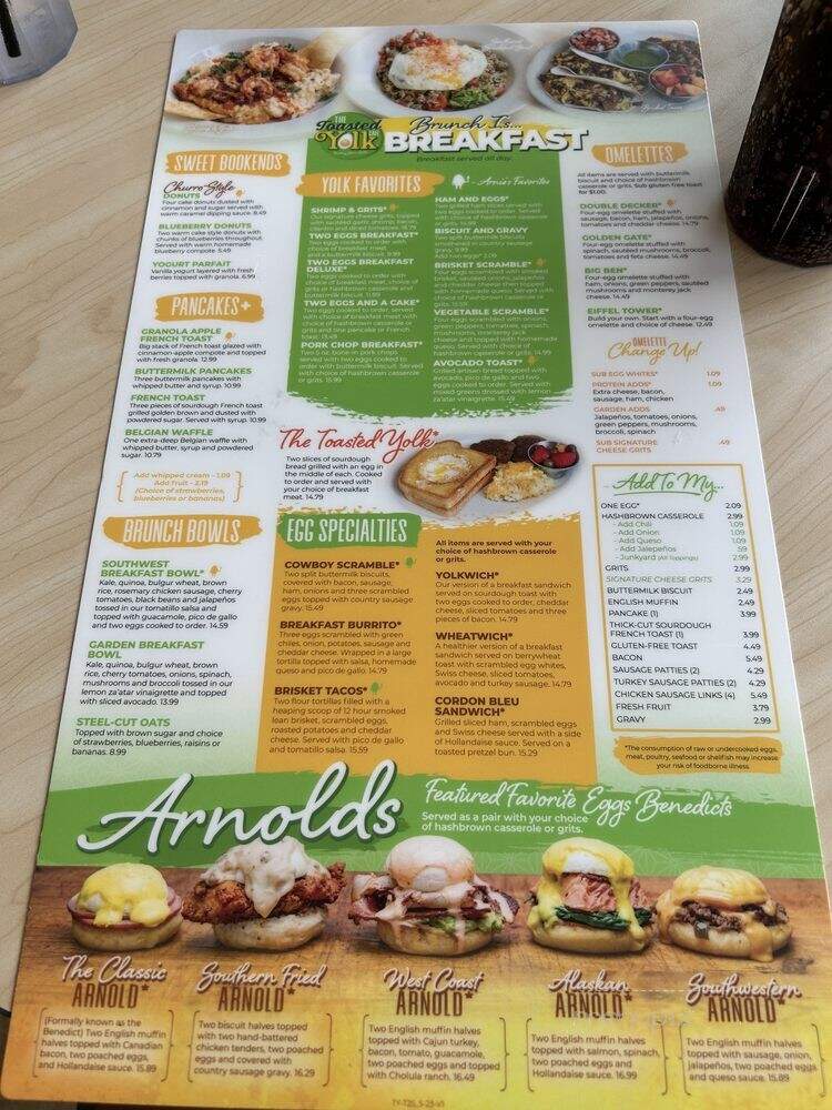 The Toasted Yolk Cafe - Spring, TX menu_pic