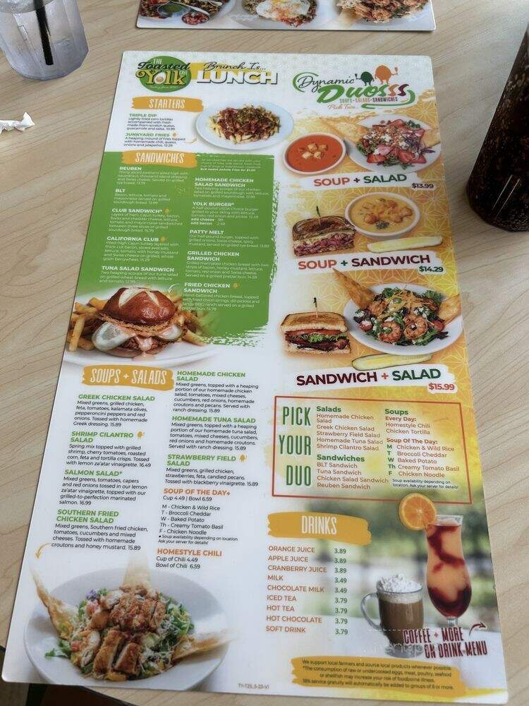 The Toasted Yolk Cafe - Spring, TX menu_pic