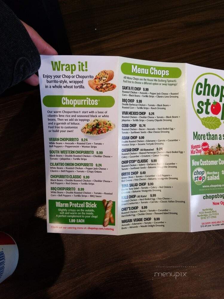Chop Stop - Los Angeles, CA menu_pic