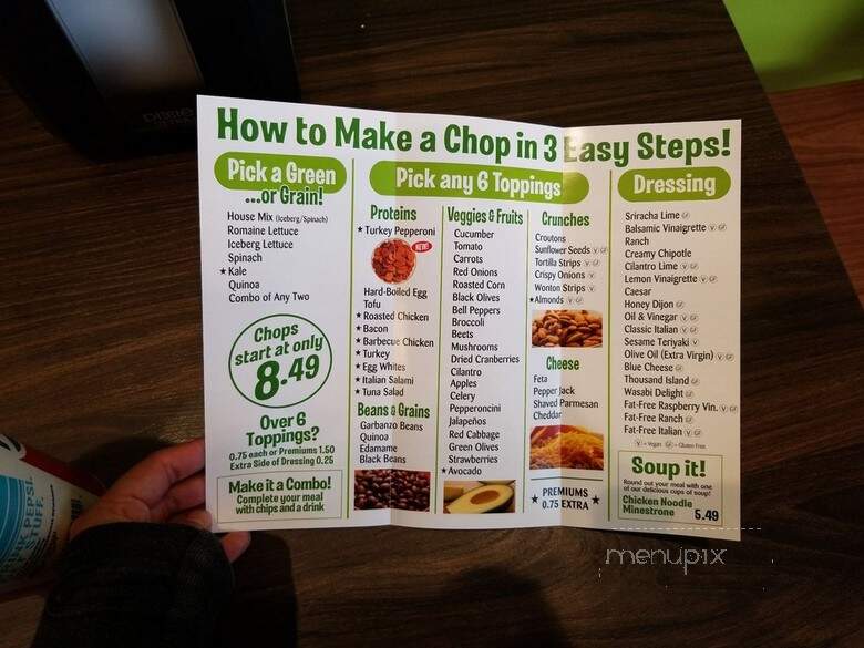 Chop Stop - Los Angeles, CA menu_pic