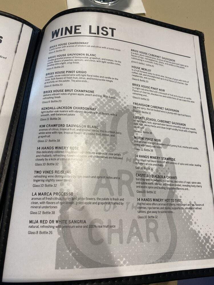 Brixx - Nashville, TN menu_pic