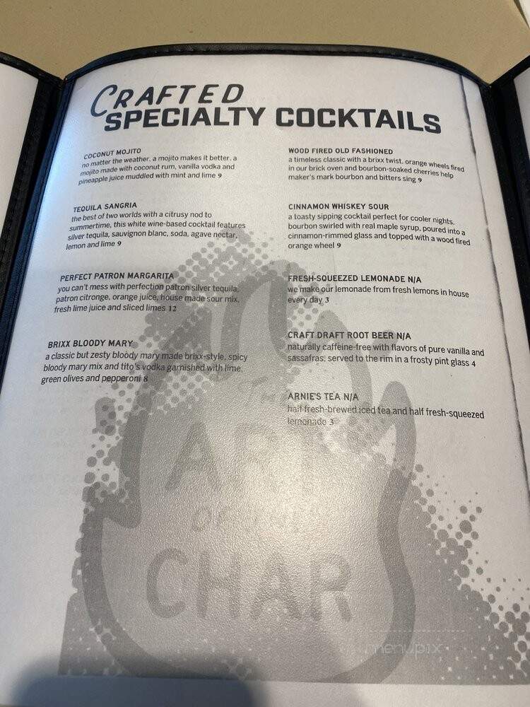 Brixx - Nashville, TN menu_pic
