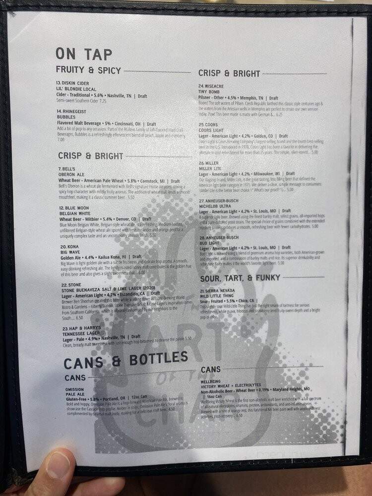 Brixx - Nashville, TN menu_pic