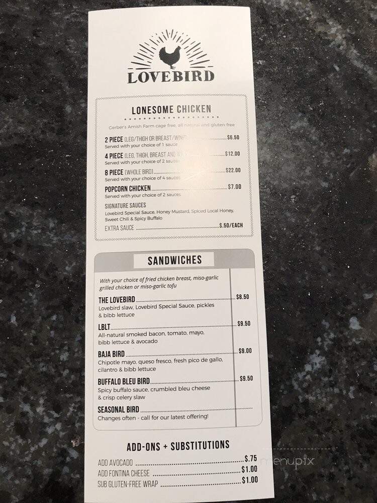 Lovebird - Bryn Mawr, PA