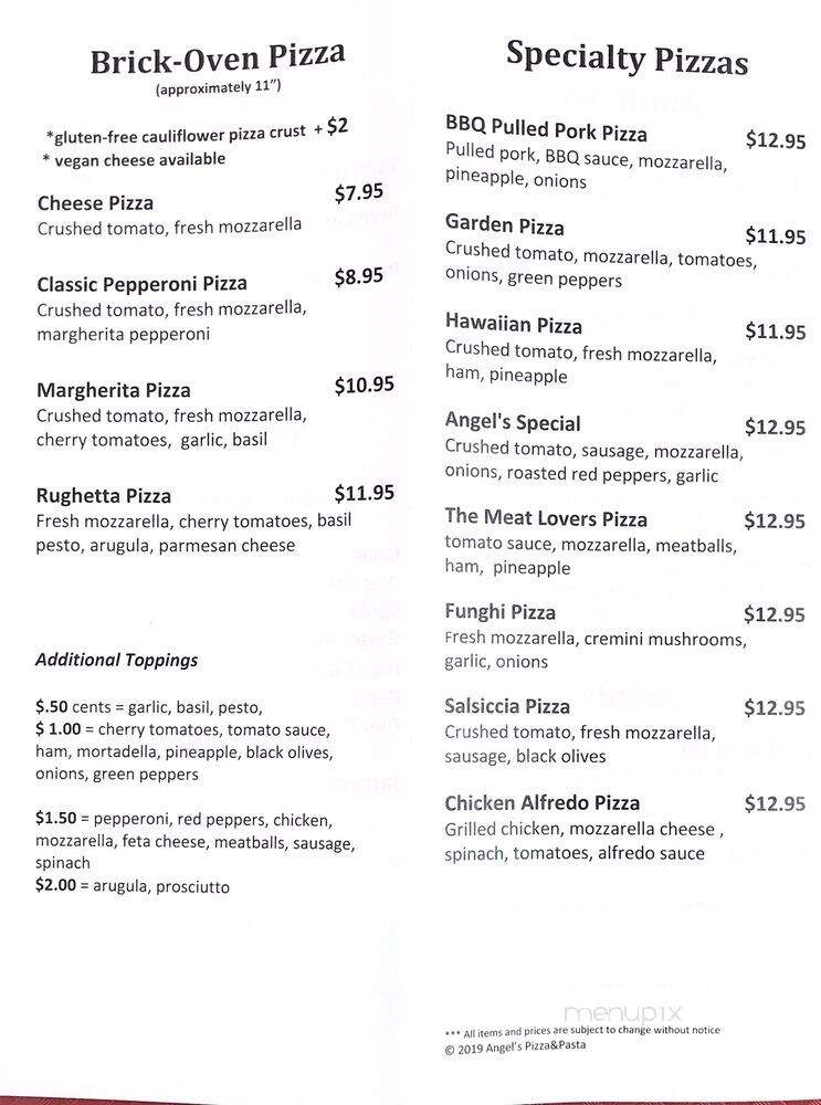 Angel's Pizza & Pasta - Wheaton, MD