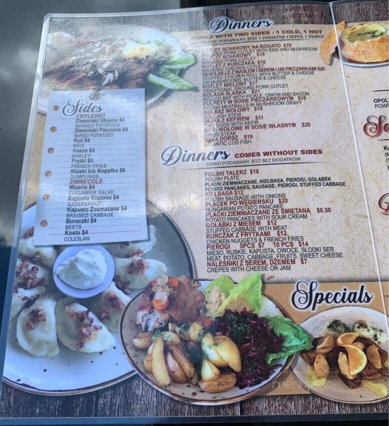 Opolska - Schaumburg, IL menu_pic