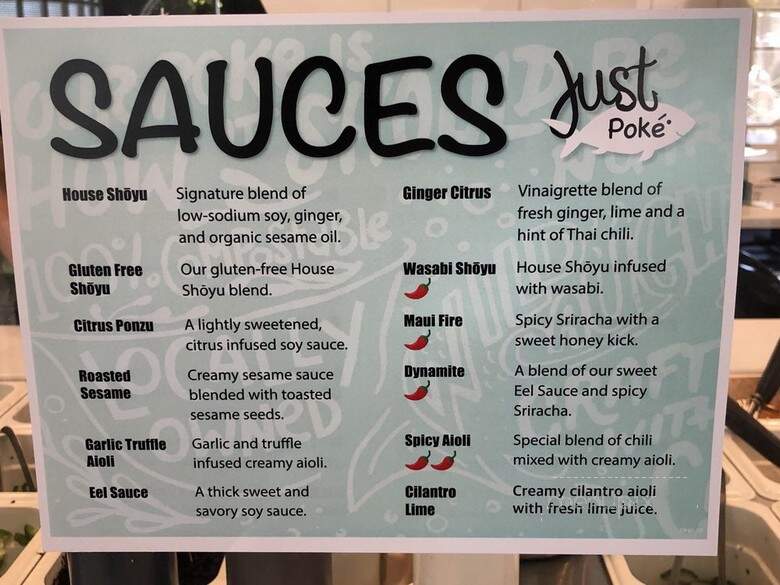 Just Poke & Verve Bowls - Bellingham, WA menu_pic