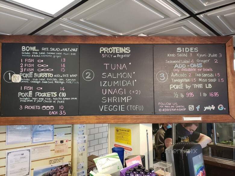 45th Stop N Shop & Poke Bar - Seattle, WA menu_pic