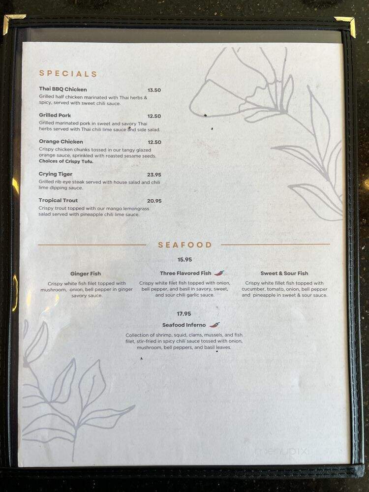 Siam Casa - Irwindale, CA menu_pic