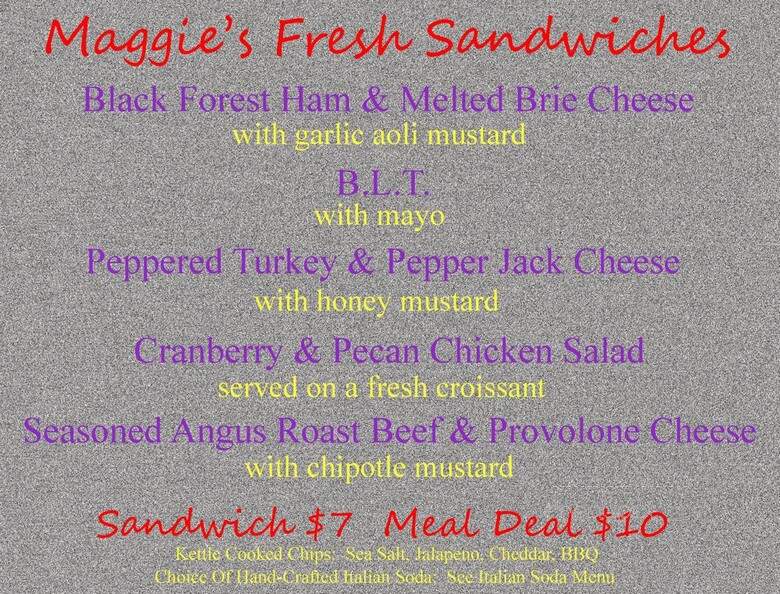 Maggie May's Coffee - Houston, TX menu_pic