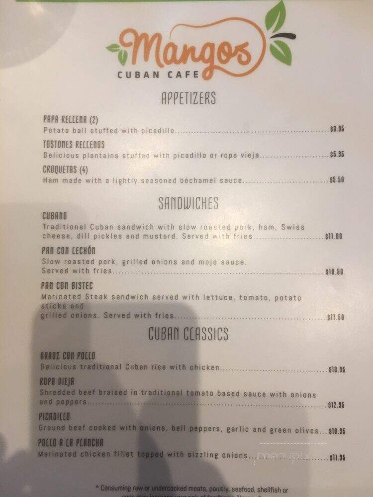 Mangos Cuban Cafe - Tulsa, OK menu_pic