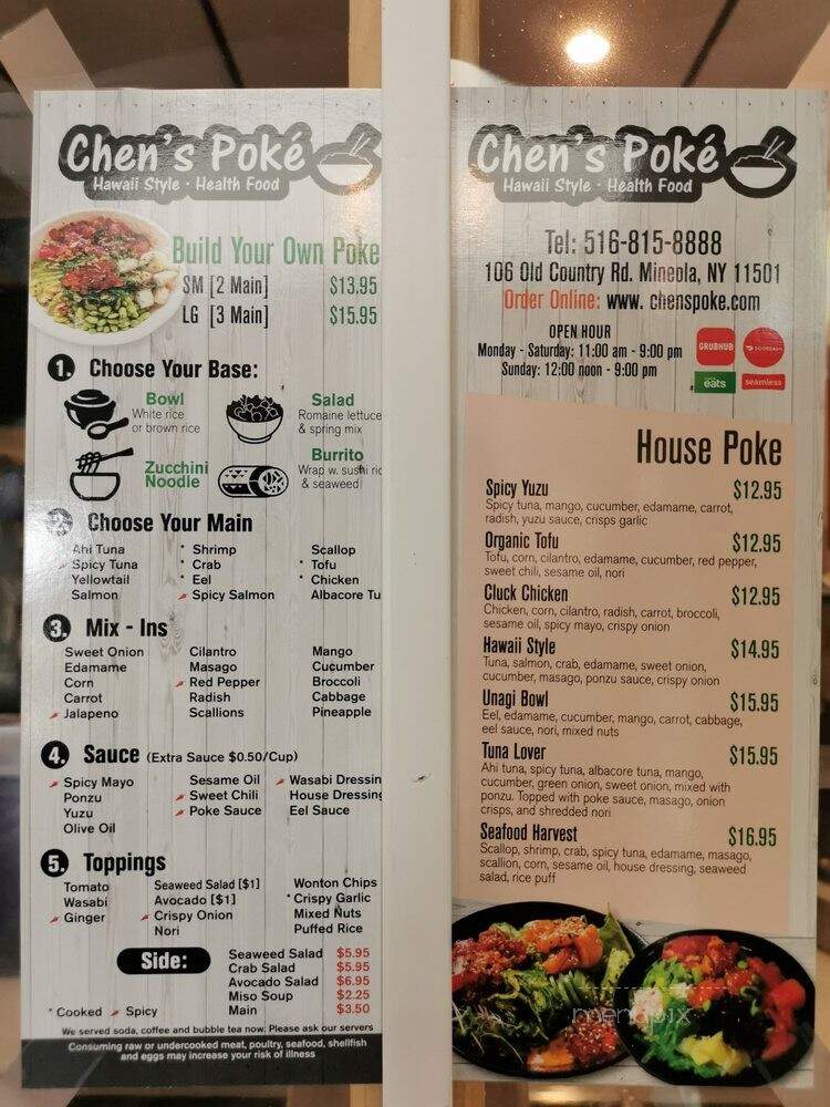 Chen's Poke Bowl - Mineola, NY