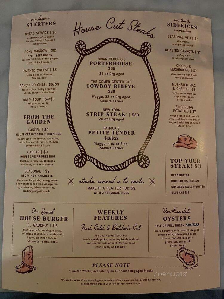 Lonely Pine Steakhouse - Cincinnati, OH menu_pic