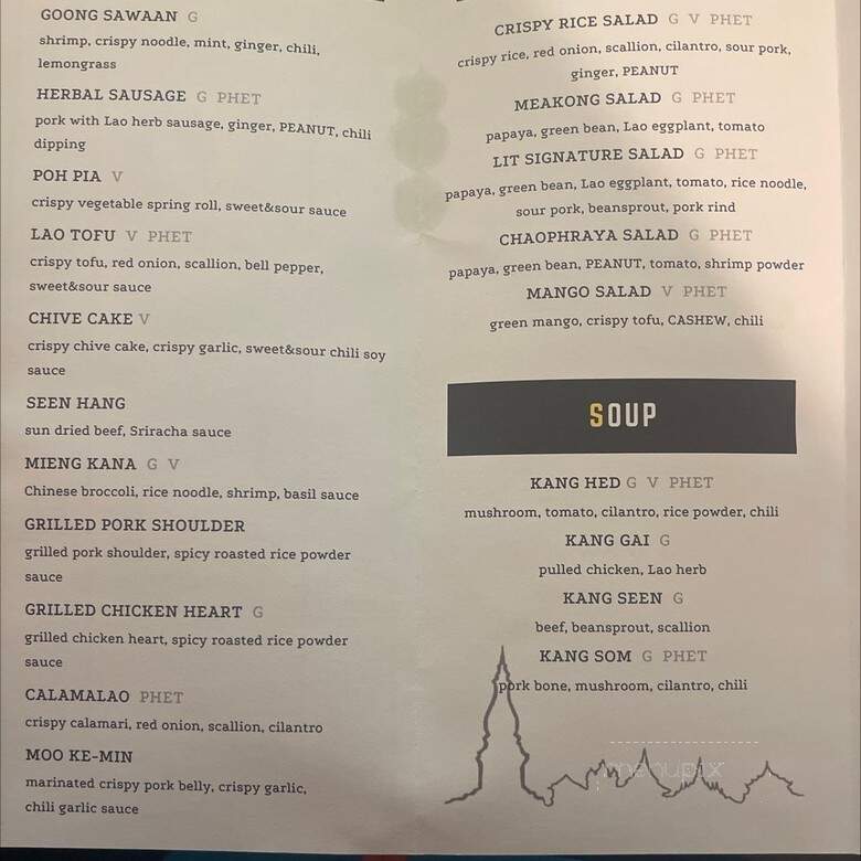 Laos In Town - Washington, DC menu_pic