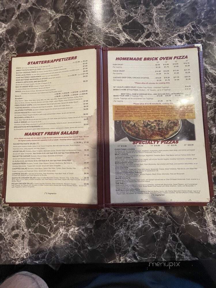 Rachetti's Cafe & Pizzeria - Flowery Branch, GA menu_pic