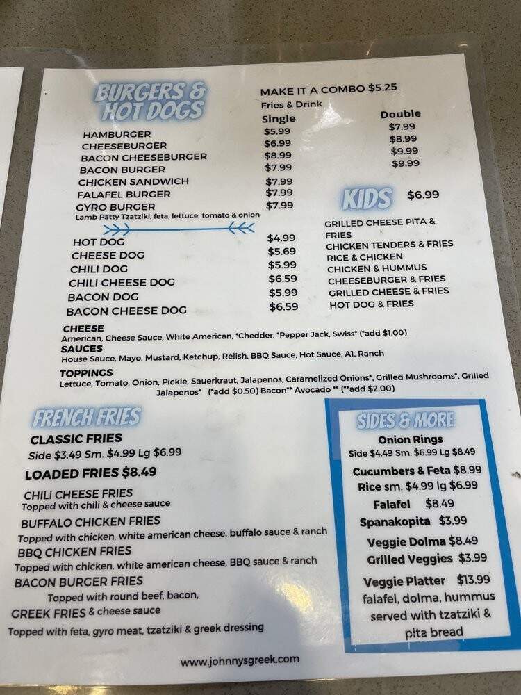 Johnny's Greek & Burger Bar - Chandler, AZ