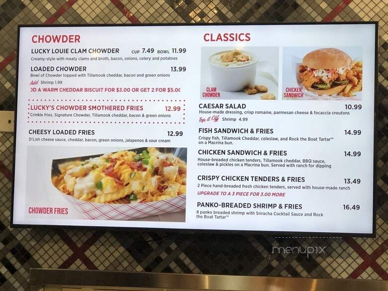 Lucky Louie Fish Shack - Seattle, WA menu_pic