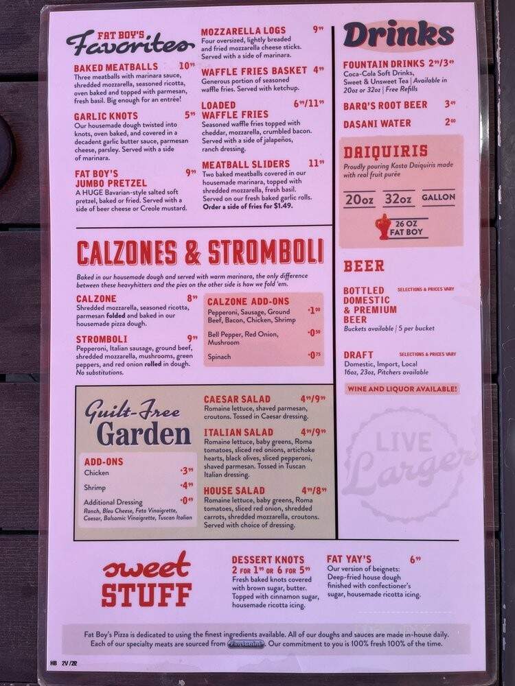 Fat Boy's Pizza - Metairie, LA