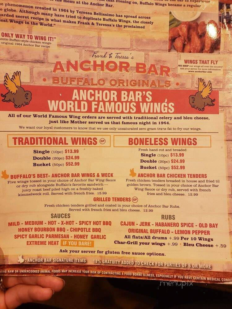Anchor Bar - Frederick, MD menu_pic