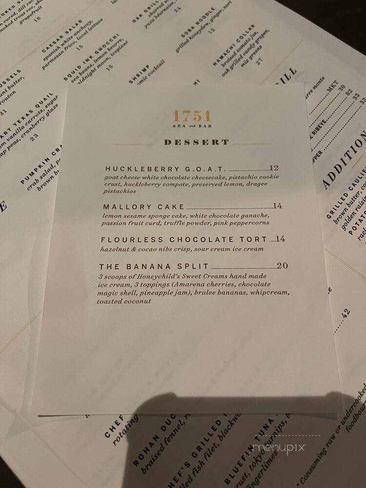 1751 Sea and Bar - Houston, TX menu_pic