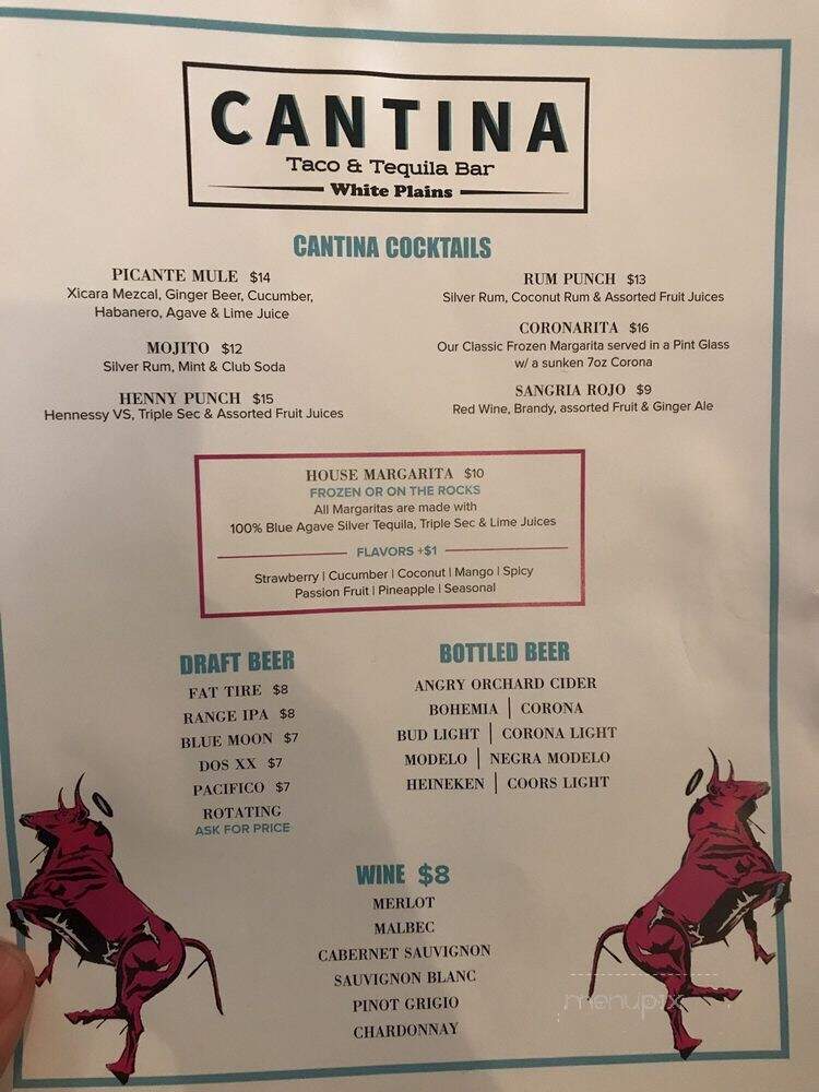 Cantina Taqueria & Tequila Bar - White Plains, NY menu_pic
