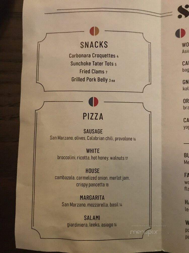 Stone Fox - Chicago, IL menu_pic