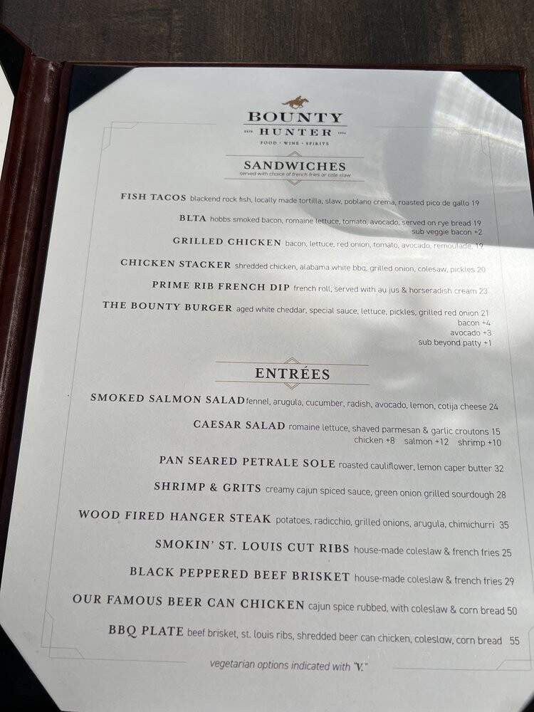 Bounty Hunter Walnut Creek - Walnut Creek, CA menu_pic