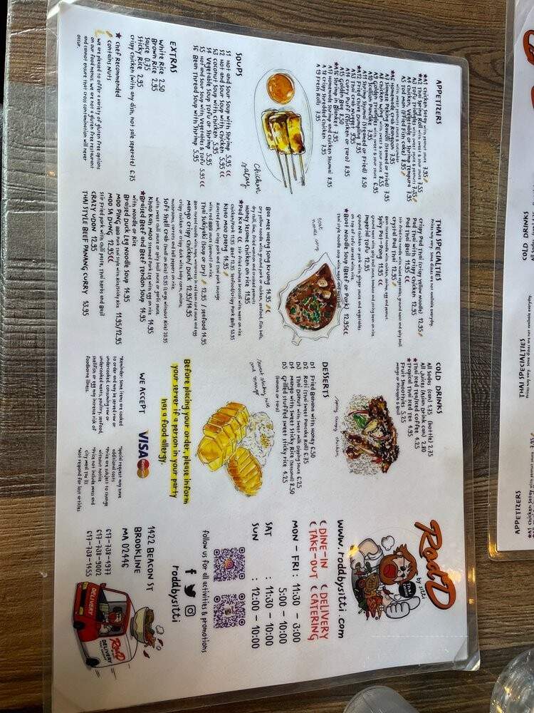 Rod D By Sitti - Brookline, MA menu_pic