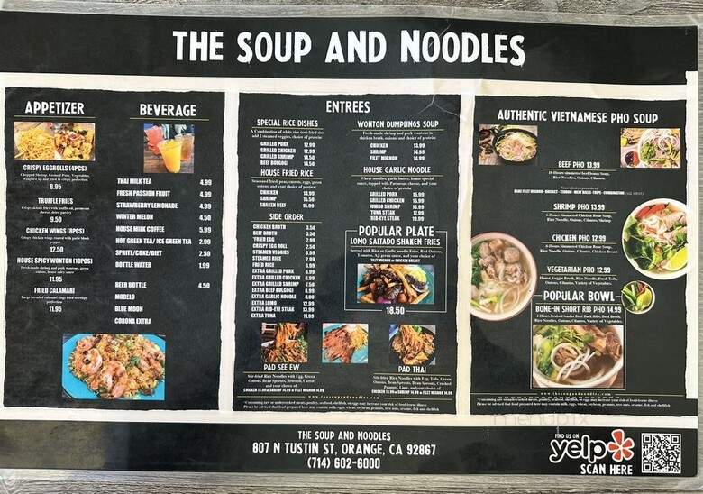 The Soup and Noodle - Orange, CA