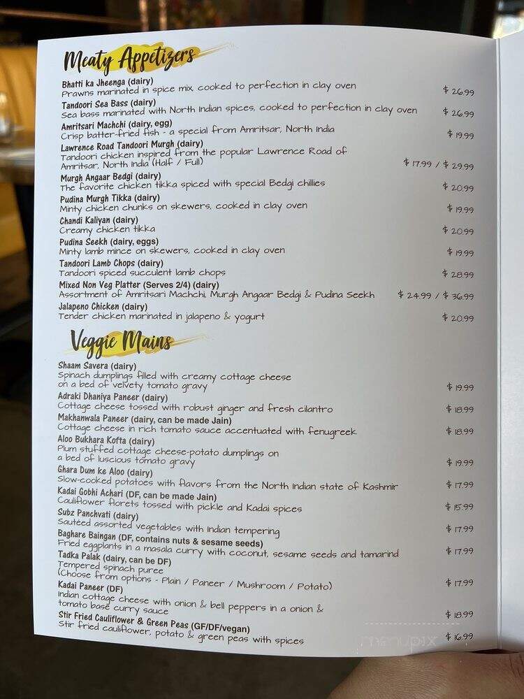 The Yellow Chilli - Tustin, CA menu_pic
