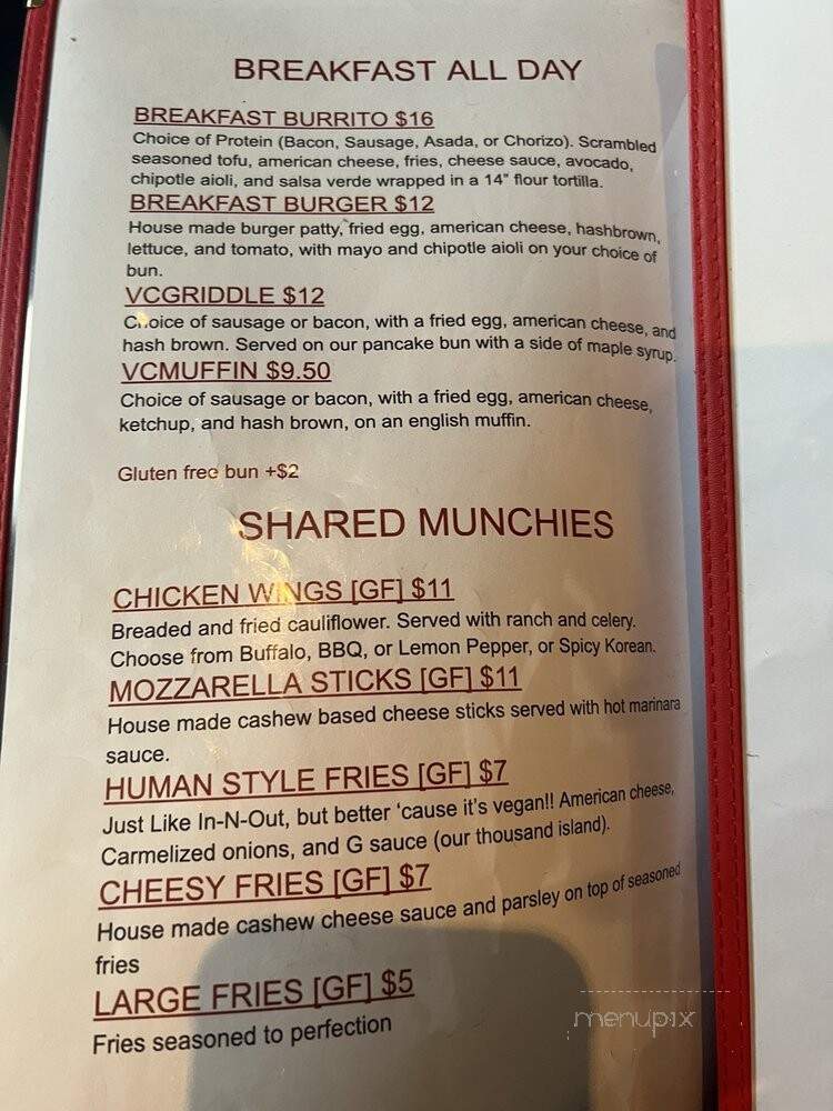 Munchies Vegan Diner - Santa Ana, CA menu_pic