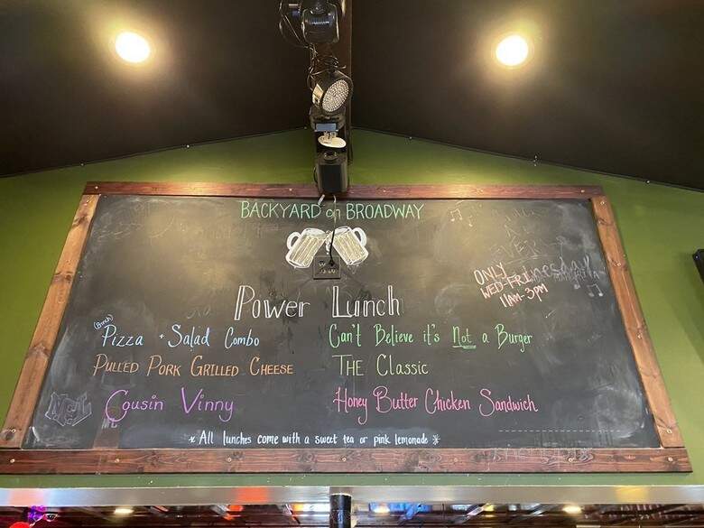 Backyard on Broadway - San Antonio, TX menu_pic