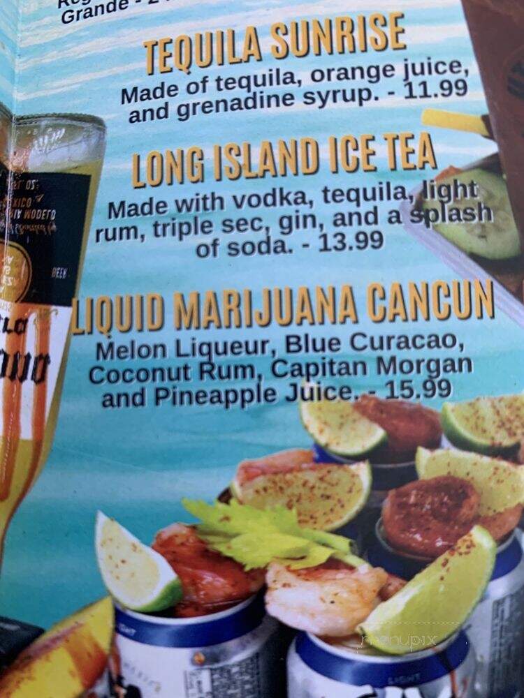 Mi Cancun - Pittsboro, NC menu_pic